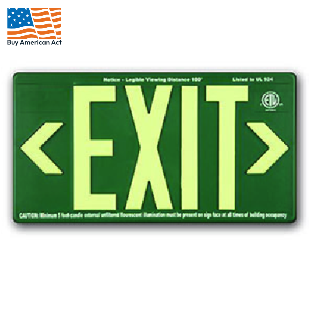 Self-Luminous Exit Sign