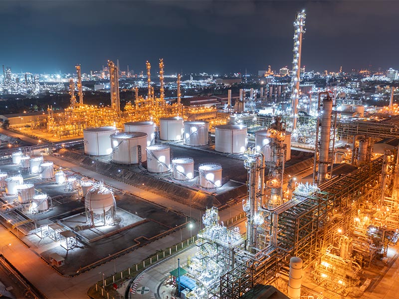 Elevated Night View Of An Oil Refinery Complex 2026 01 08 07 29 13 Utc